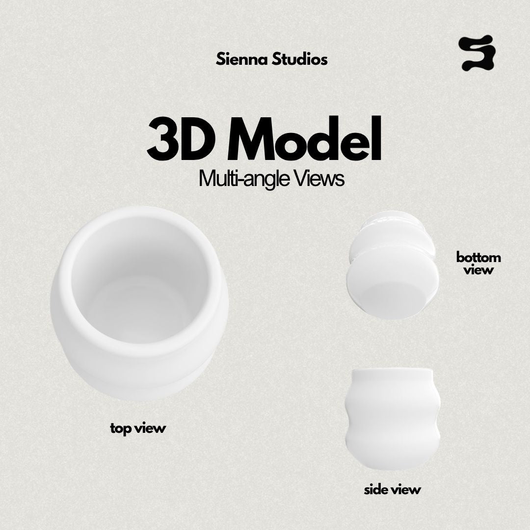 Sienna Studios: Bubble Vessel 3D Model (STL File)
