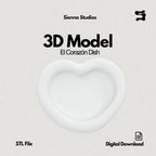 El Corazón Dish 3D Model (STL File)