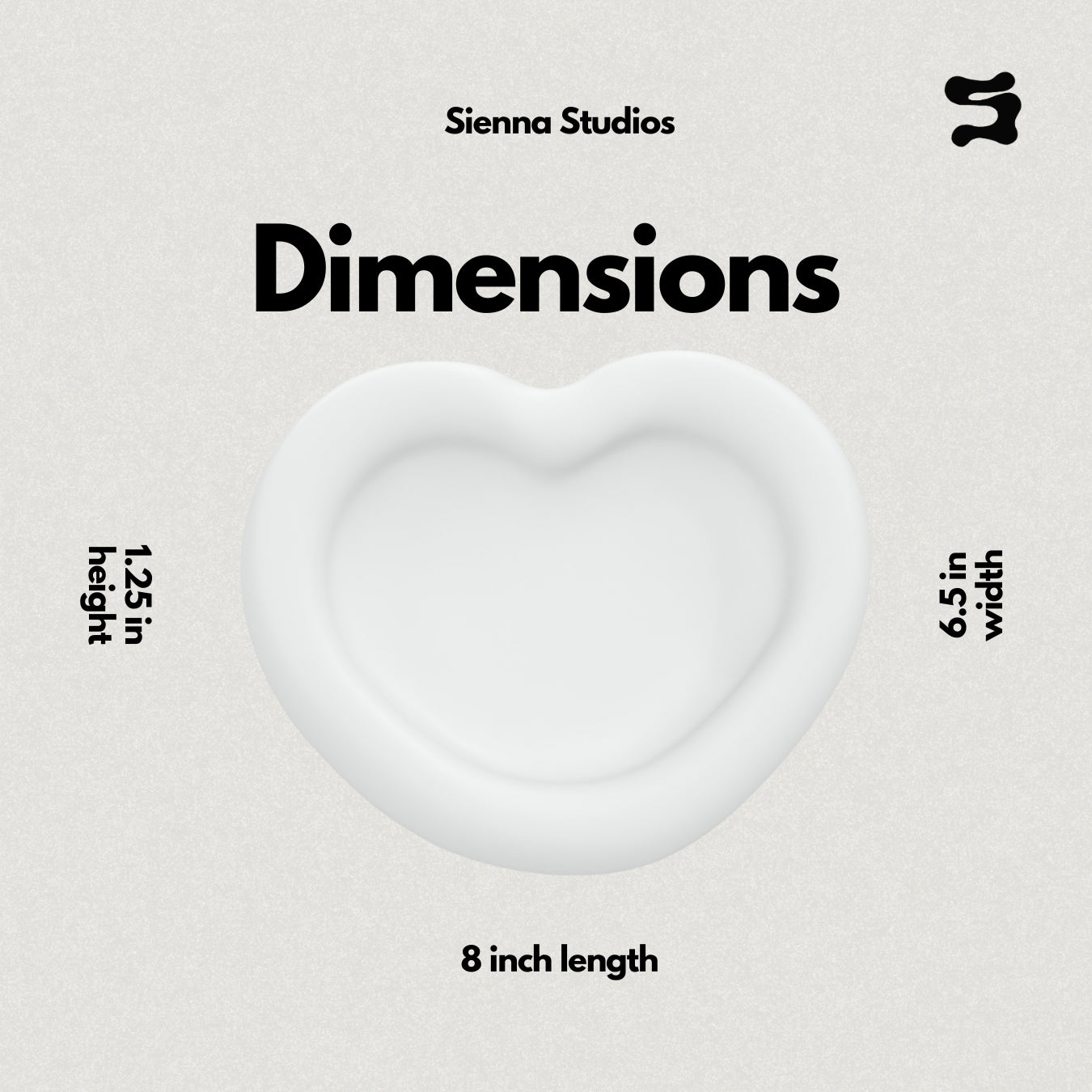 El Corazón Dish 3D Model (STL File)