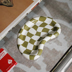 'La Luna' Trinket Dish (Moss + Checkered)