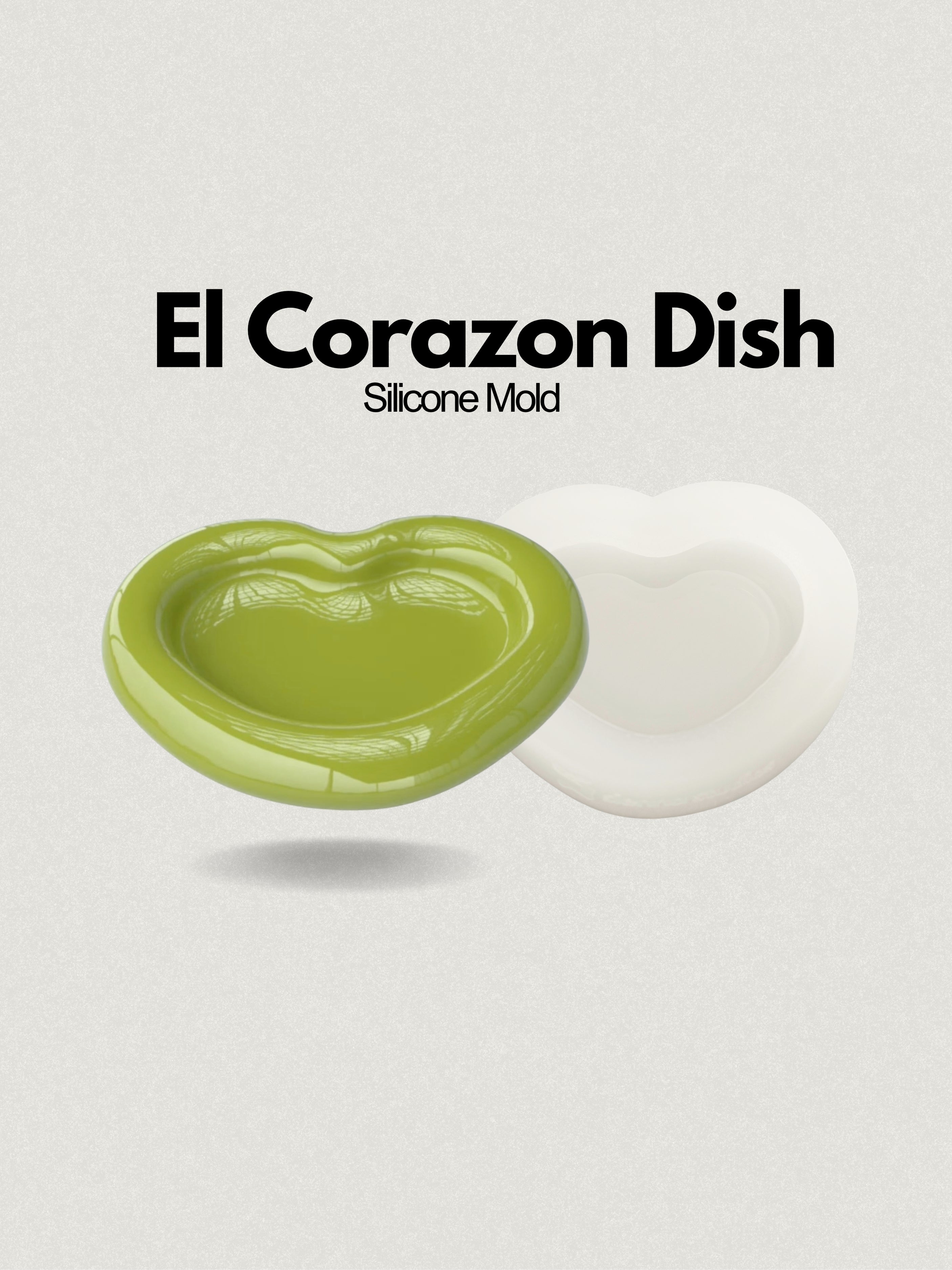 El Corazón Dish - Silicone Mold.