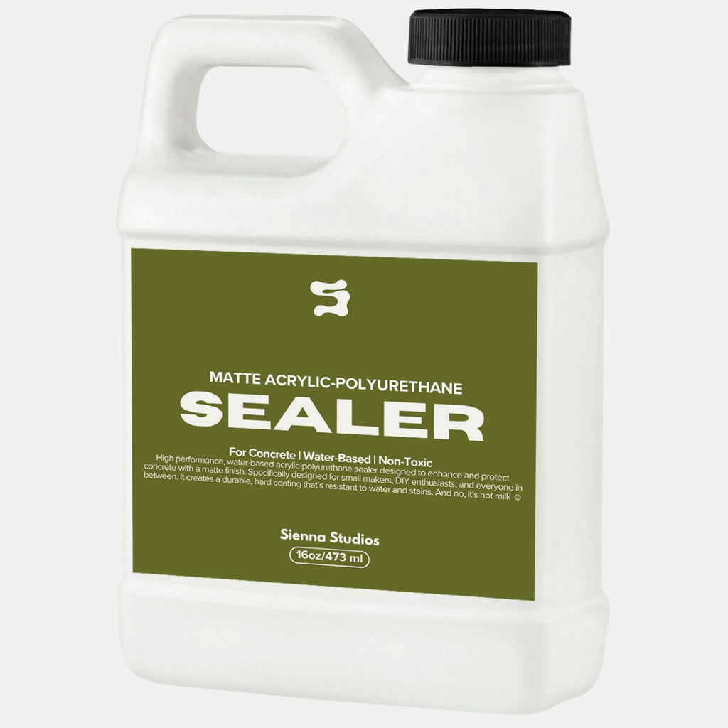 Matte Acrylic-Polyurethane Sealer – Non-Toxic, Food Safe for Concrete & Crafts