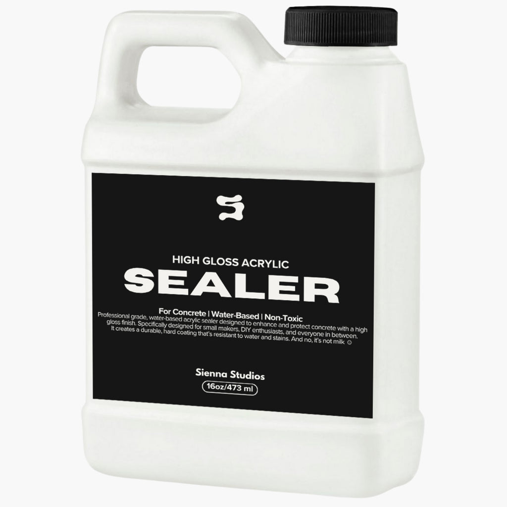 Acrylic Sealer – High Gloss, Food Safe, Non-Toxic for Concrete & Craft ...