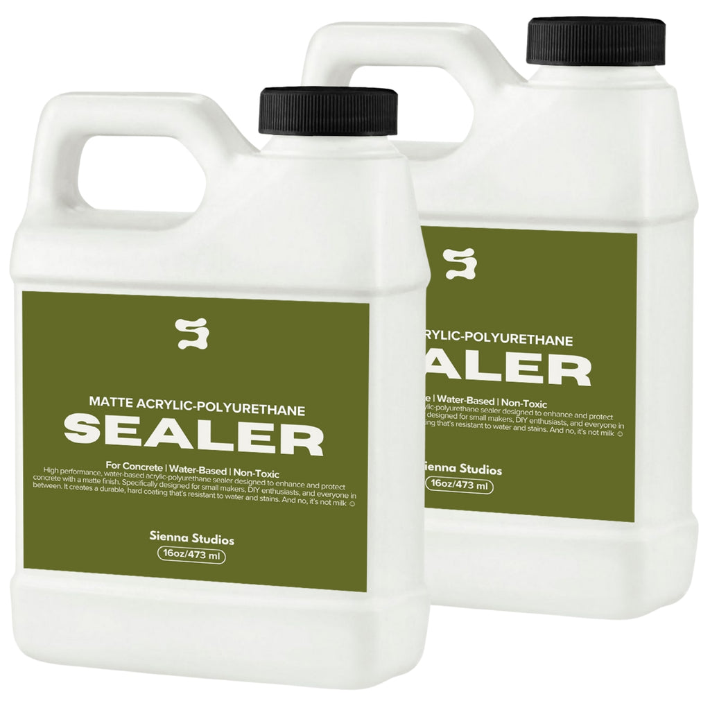 Matte Acrylic-Polyurethane Sealer – Non-Toxic, Food Safe for Concrete & Crafts