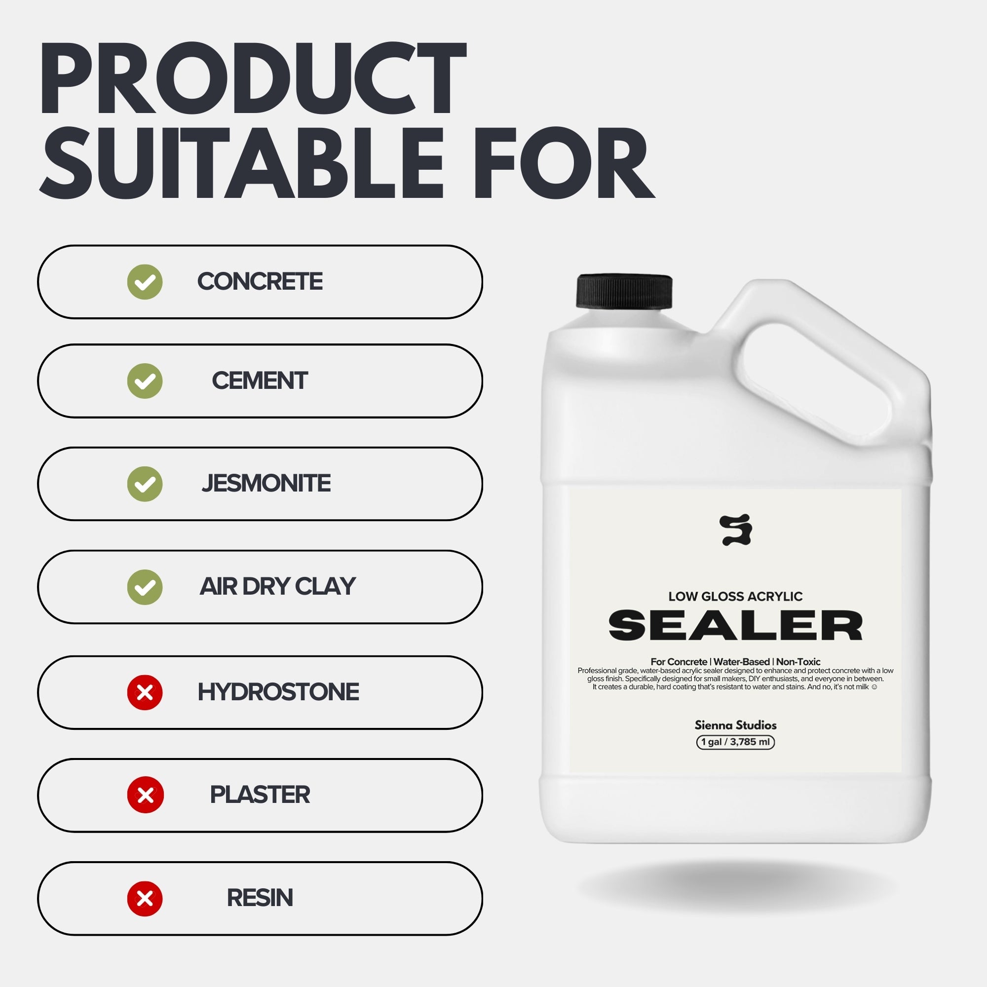 Acrylic Sealer – Low Gloss (1 Gallon)