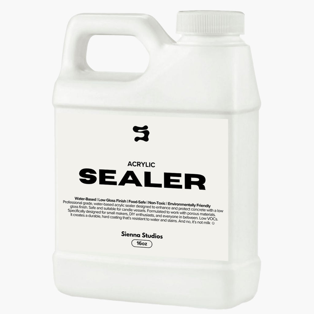 Acrylic Sealer – Low Gloss, Food Safe, Non-Toxic for Concrete & Crafts.