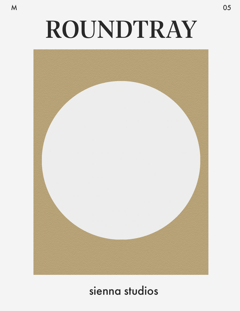 Medium Round Tray 05 (Digital Download)