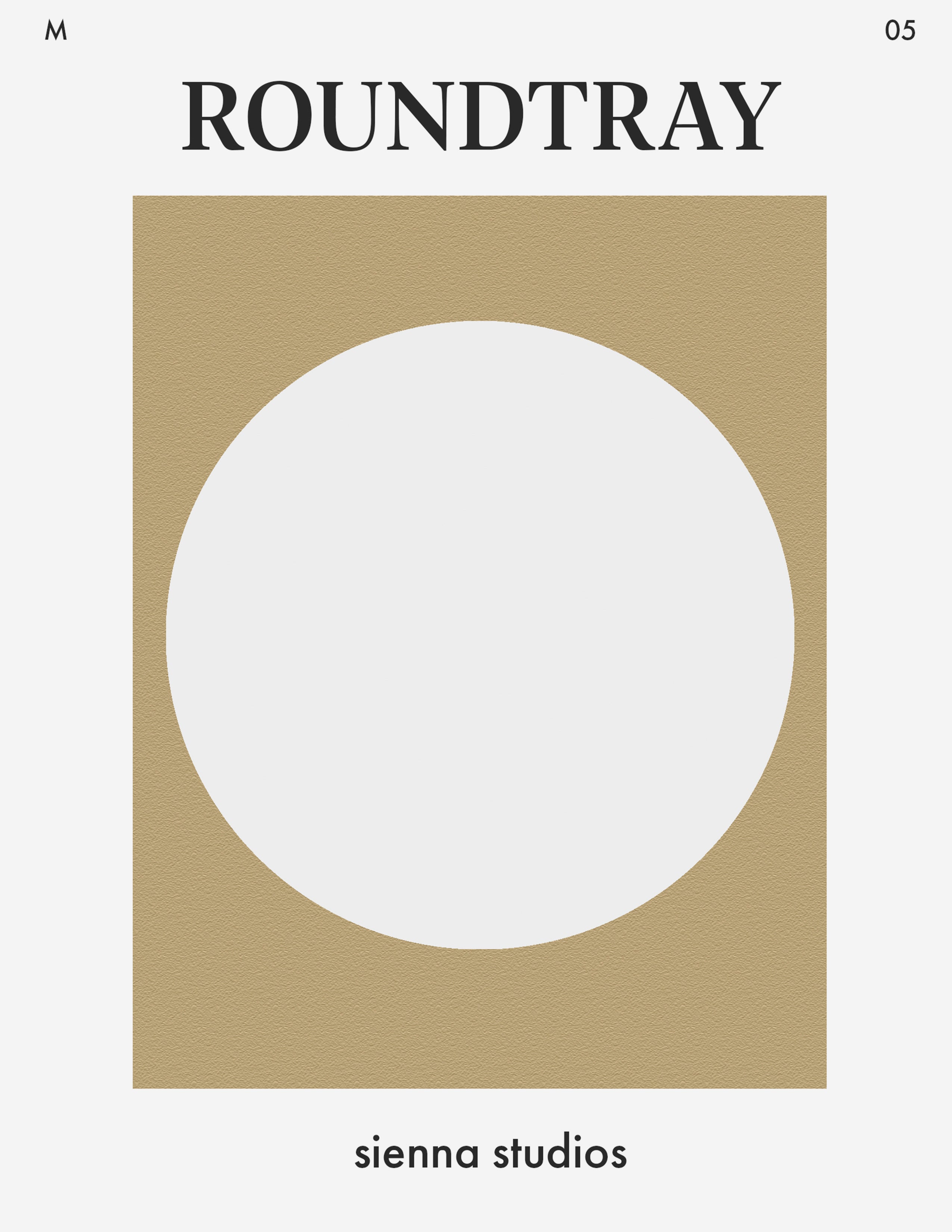 Medium Round Tray 05 (Digital Download)