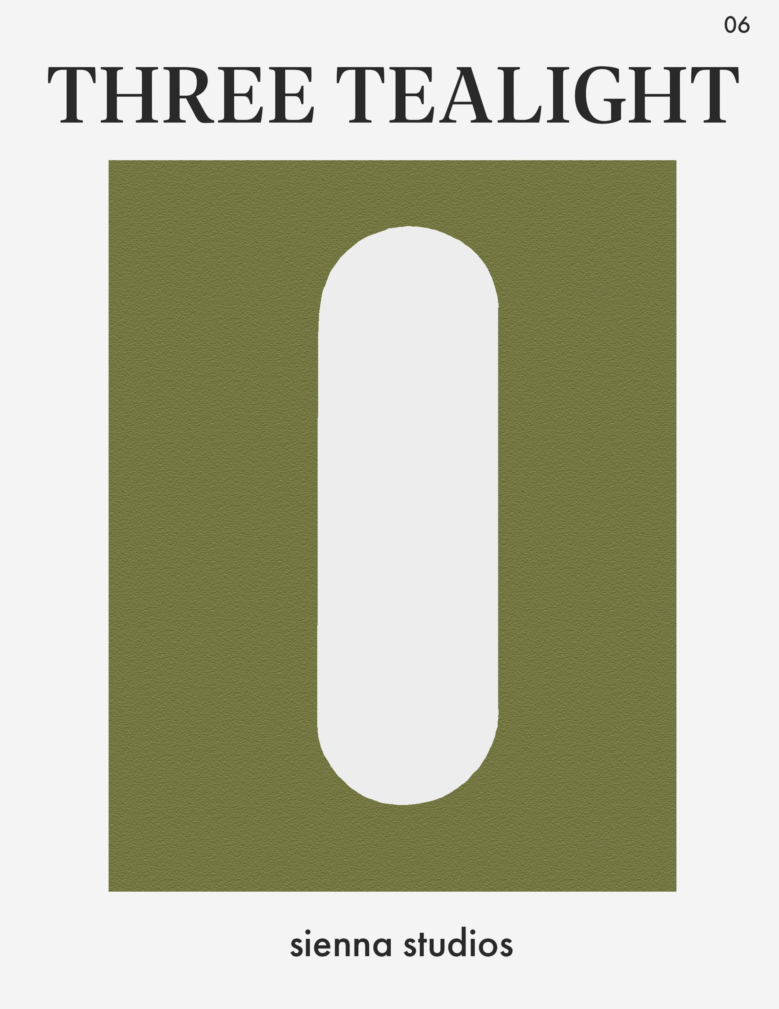 Three Tea Light Candle Holder 06 (Digital Download)