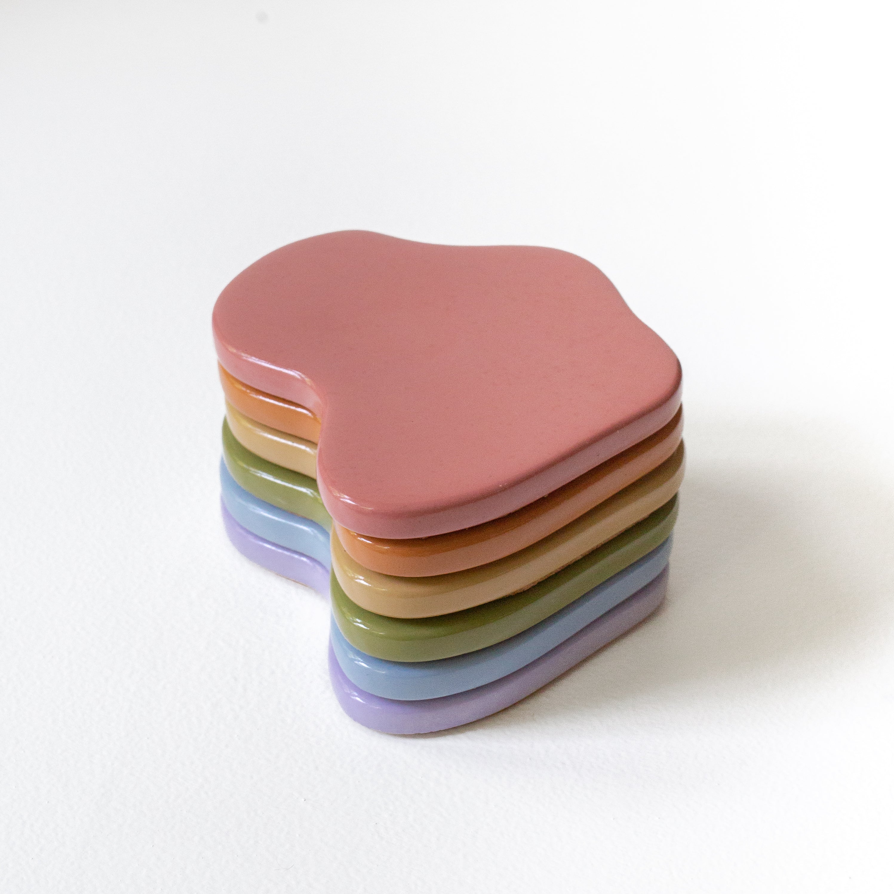 The Sienna Coaster - Set of 6 (Rainbow) (Pre-Order)